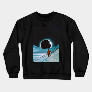 The Explorer - Space Collage, Retro Futurism, Sci-Fi Crewneck Sweatshirt